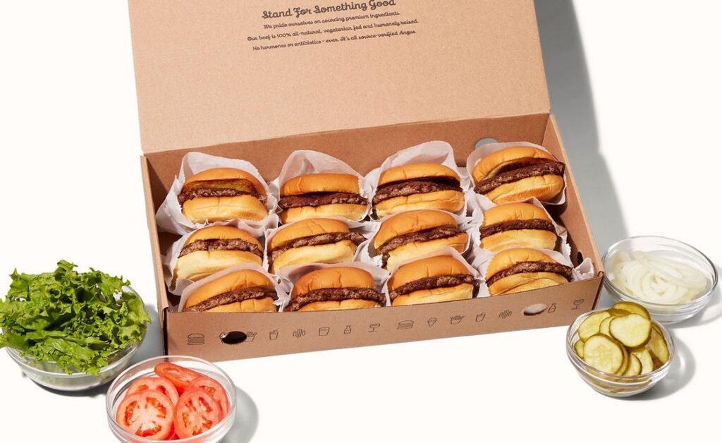 Hamburger box 12 servings