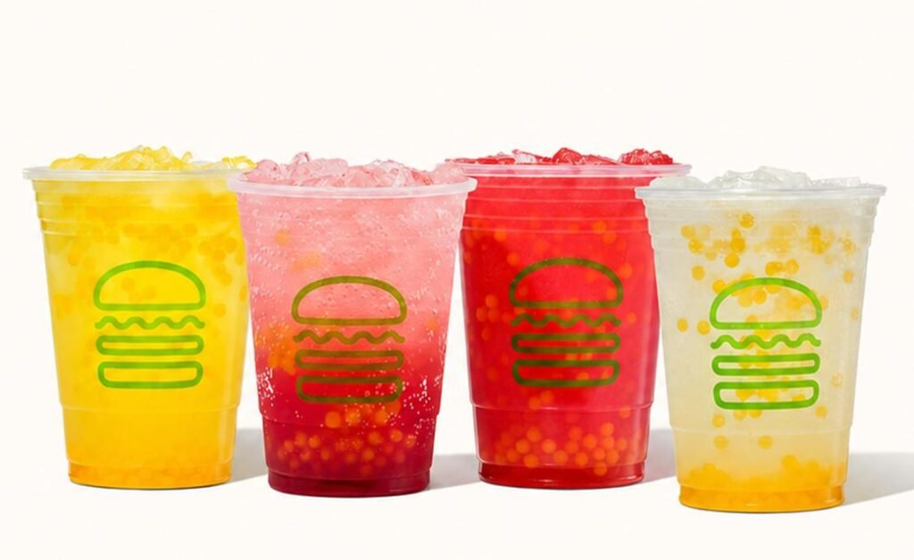Mini Passionfruit popping boba lemonades