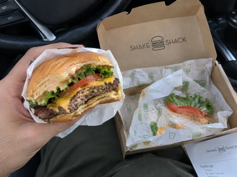 Shake shack shackburger inside